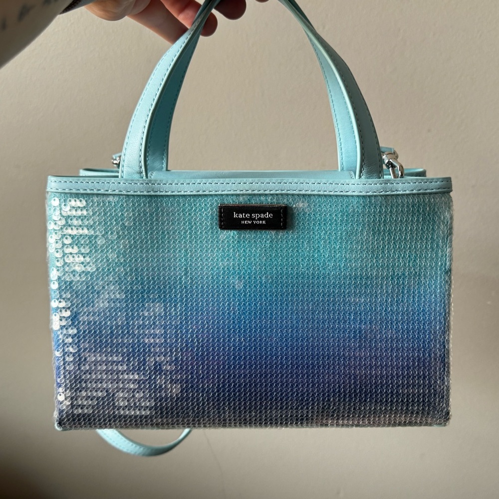 Kate Spade Sequin Blue Ombre Tote